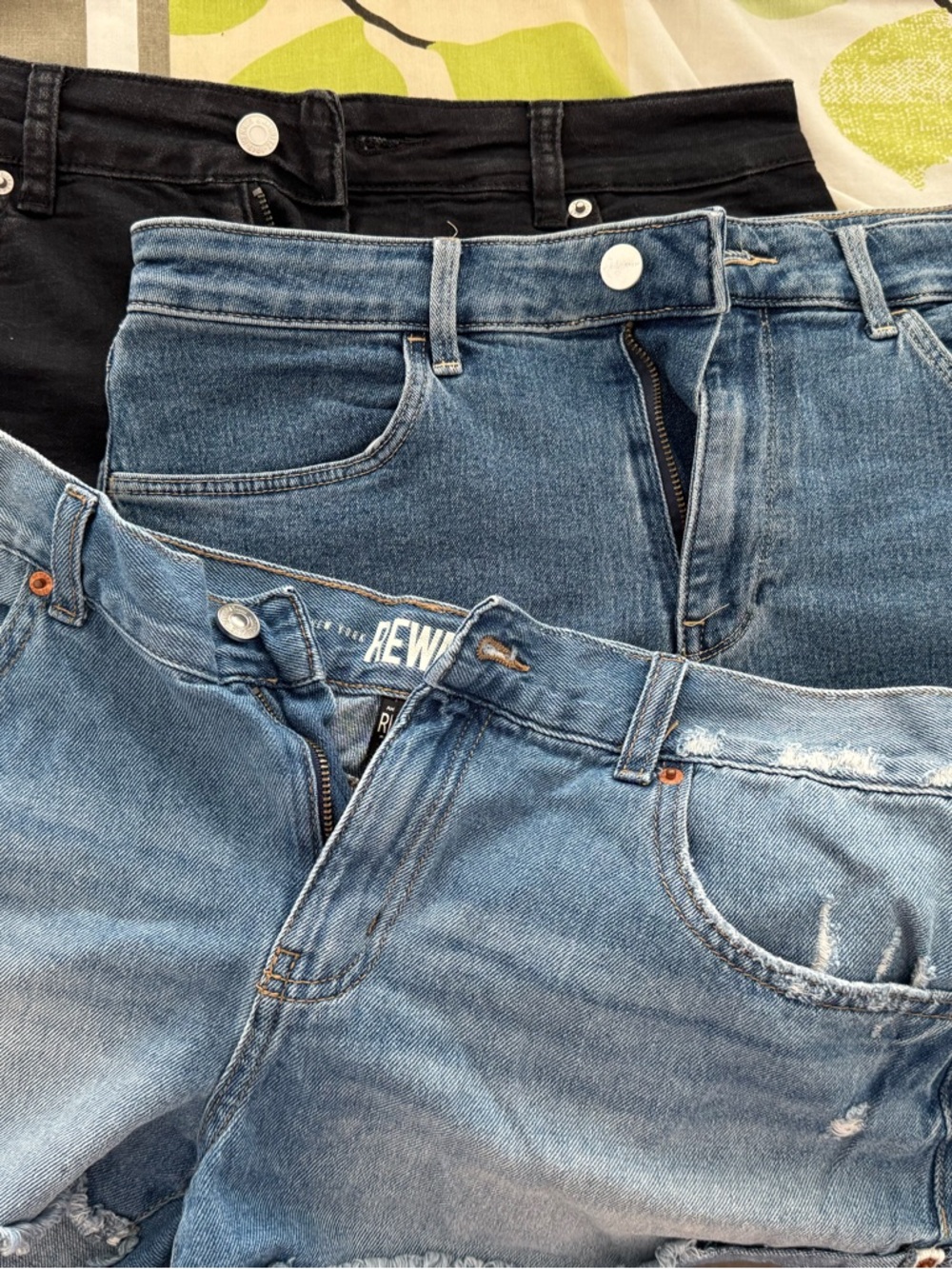 Denim shorts